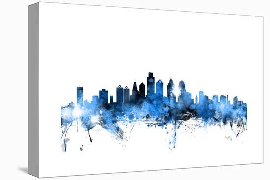Philadelphia Pennsylvania Skyline-Michael Tompsett-Stretched Canvas
