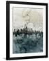 Philadelphia Pennsylvania Skyline-Michael Tompsett-Framed Art Print