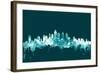 Philadelphia Pennsylvania Skyline-Michael Tompsett-Framed Art Print