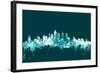 Philadelphia Pennsylvania Skyline-Michael Tompsett-Framed Art Print