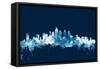 Philadelphia Pennsylvania Skyline-Michael Tompsett-Framed Stretched Canvas