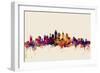 Philadelphia Pennsylvania Skyline-Michael Tompsett-Framed Art Print