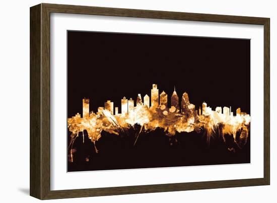 Philadelphia Pennsylvania Skyline-Michael Tompsett-Framed Art Print