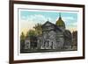 Philadelphia, Pennsylvania - St. Peter and St. Paul Cathedral Exterior-Lantern Press-Framed Art Print