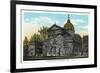 Philadelphia, Pennsylvania - St. Peter and St. Paul Cathedral Exterior-Lantern Press-Framed Art Print