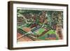 Philadelphia, Pennsylvania - University of Pennsylvania Stadium Aerial-Lantern Press-Framed Art Print