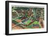 Philadelphia, Pennsylvania - University of Pennsylvania Stadium Aerial-Lantern Press-Framed Art Print