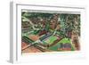Philadelphia, Pennsylvania - University of Pennsylvania Stadium Aerial-Lantern Press-Framed Art Print