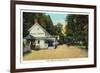 Philadelphia, Pennsylvania - Valley Green Inn, Wissahickon Drive Scene-Lantern Press-Framed Art Print