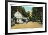 Philadelphia, Pennsylvania - Valley Green Inn, Wissahickon Drive Scene-Lantern Press-Framed Art Print