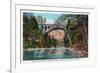 Philadelphia, Pennsylvania - Walnut Lane Bridge over Wissahickon River-Lantern Press-Framed Art Print