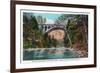 Philadelphia, Pennsylvania - Walnut Lane Bridge over Wissahickon River-Lantern Press-Framed Art Print