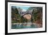 Philadelphia, Pennsylvania - Walnut Lane Bridge over Wissahickon River-Lantern Press-Framed Art Print