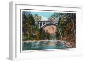 Philadelphia, Pennsylvania - Walnut Lane Bridge over Wissahickon River-Lantern Press-Framed Art Print