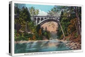 Philadelphia, Pennsylvania - Walnut Lane Bridge over Wissahickon River-Lantern Press-Stretched Canvas