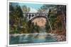 Philadelphia, Pennsylvania - Walnut Lane Bridge over Wissahickon River-Lantern Press-Mounted Premium Giclee Print