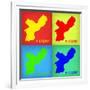 Philadelphia Pop Art Map 1-NaxArt-Framed Art Print