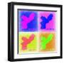 Philadelphia Pop Art Map 1-NaxArt-Framed Art Print