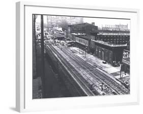 Philadelphia Railroad Tracks-null-Framed Photo