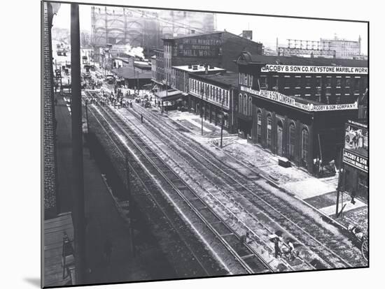 Philadelphia Railroad Tracks-null-Mounted Photo