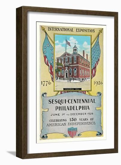 Philadelphia Sesquicentennial Exposition-null-Framed Art Print