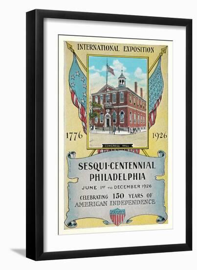 Philadelphia Sesquicentennial Exposition-null-Framed Art Print