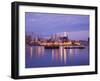 Philadelphia Skyline and Delaware River, Philadelphia, Pennsylvania-Richard Cummins-Framed Photographic Print