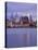 Philadelphia Skyline and Delaware River, Philadelphia, Pennsylvania-Richard Cummins-Stretched Canvas