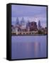 Philadelphia Skyline and Delaware River, Philadelphia, Pennsylvania-Richard Cummins-Framed Stretched Canvas