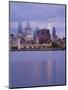 Philadelphia Skyline and Delaware River, Philadelphia, Pennsylvania-Richard Cummins-Mounted Premium Photographic Print