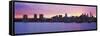 Philadelphia skyline at dusk, Pennsylvania, USA-null-Framed Stretched Canvas