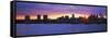 Philadelphia skyline at dusk, Pennsylvania, USA-null-Framed Stretched Canvas