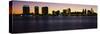 Philadelphia skyline at dusk, Pennsylvania, USA-null-Stretched Canvas