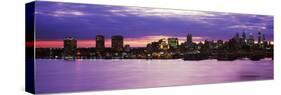 Philadelphia skyline at dusk, Pennsylvania, USA-null-Stretched Canvas