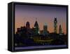 Philadelphia Skyline at Dusk-James Shive-Framed Stretched Canvas