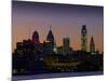 Philadelphia Skyline at Dusk-James Shive-Mounted Photographic Print