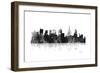 Philadelphia Skyline BG 1-Marlene Watson-Framed Giclee Print