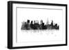 Philadelphia Skyline BG 1-Marlene Watson-Framed Giclee Print