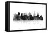 Philadelphia Skyline BG 1-Marlene Watson-Framed Stretched Canvas