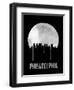 Philadelphia Skyline Black-null-Framed Art Print