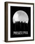 Philadelphia Skyline Black-null-Framed Art Print