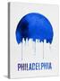 Philadelphia Skyline Blue-null-Stretched Canvas