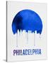 Philadelphia Skyline Blue-null-Stretched Canvas