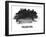 Philadelphia Skyline Brush Stroke - Black II-NaxArt-Framed Art Print