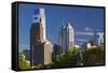 Philadelphia Skyline.-Jon Hicks-Framed Stretched Canvas