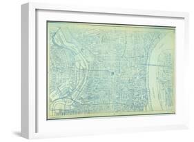 Philadelphia Street Map, Plate 9, 1959-null-Framed Giclee Print