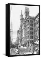 Philadelphia Street Scene of 1892-null-Framed Stretched Canvas