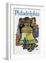 Philadelphia-David Klein-Framed Art Print