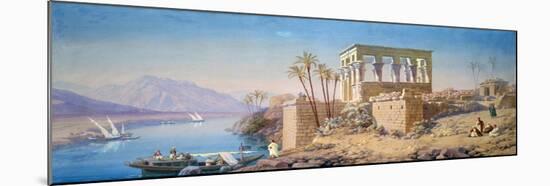 Philae, Egypt, 1863-Charles Emile De Tournemine-Mounted Giclee Print