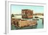 Philae Kiosk at Floodtide-null-Framed Art Print